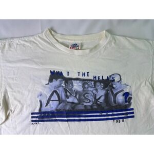 VINTAGE 1998 NY Yankees "What The Hell's An Asky?" NYC Taxi Adidas USA T-Shirt M